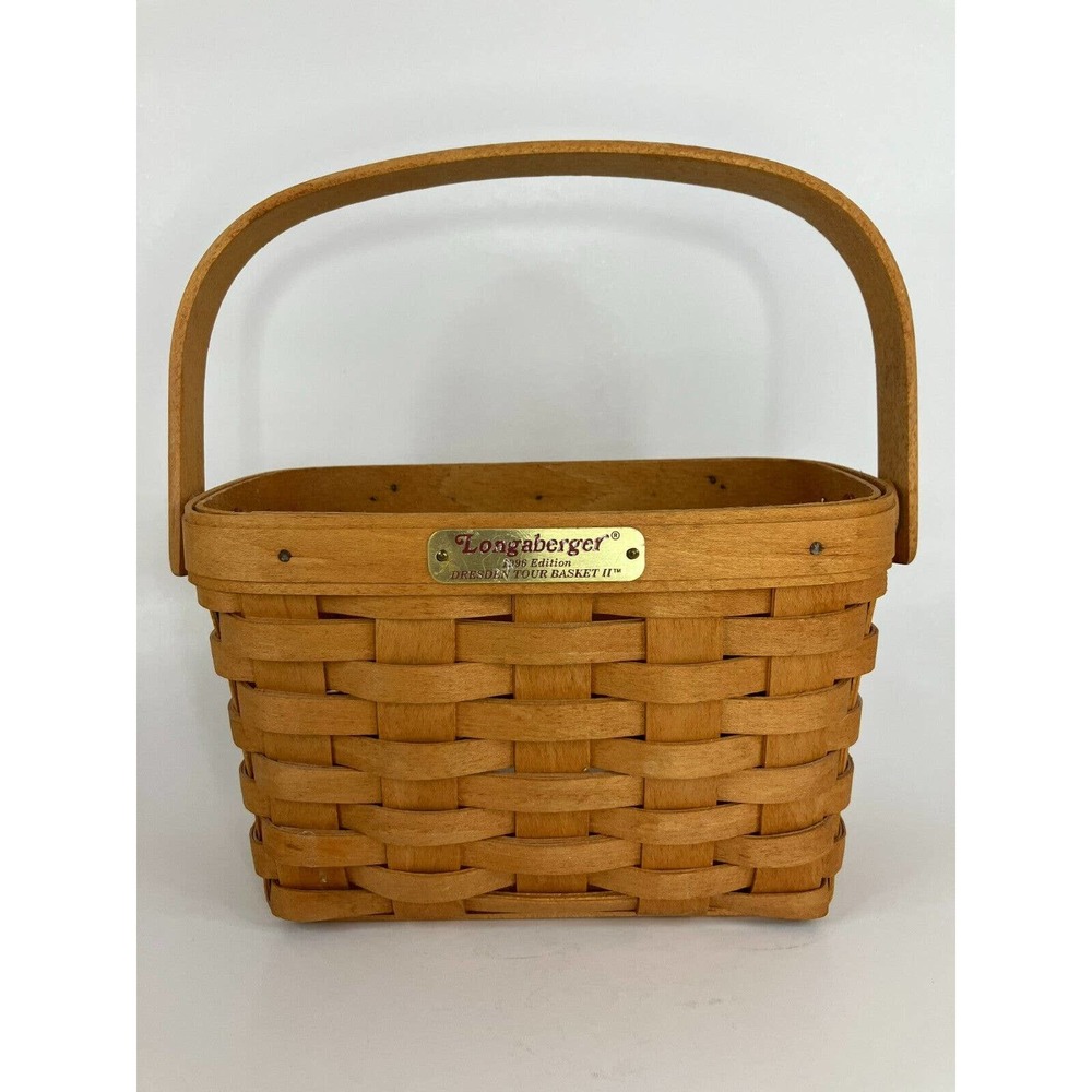 Longaberger Dresden Tour Basket II 1996 Edition collectible woven basket